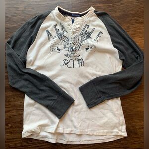 American Eagle Outfitters Vintage y2k Henley Shirt